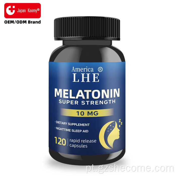 Shecome Cápsulas de Melatonina para Apoio ao Sono e Relaxamento